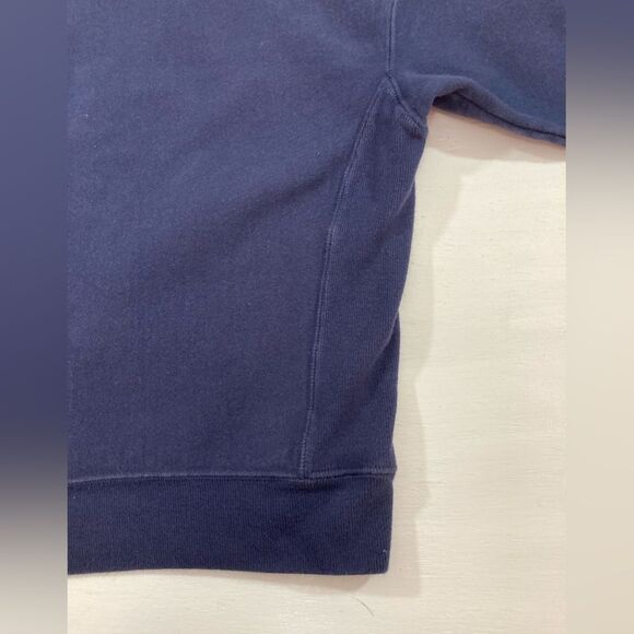 Champion Sweatshirt Women’s L Blue Crewneck Spell Out Garment Dyed WL265 - Picture 8 of 11